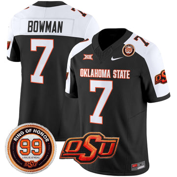 Oklahoma State Cowboys Leslie O'neal Patch Vapor Limited Jersey