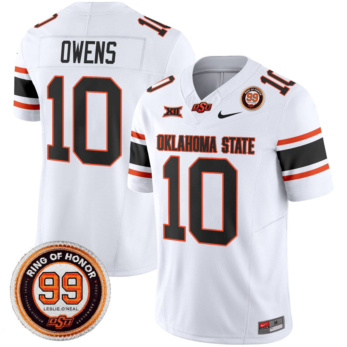 Oklahoma State Cowboys Leslie O'neal Patch Vapor Limited Jersey