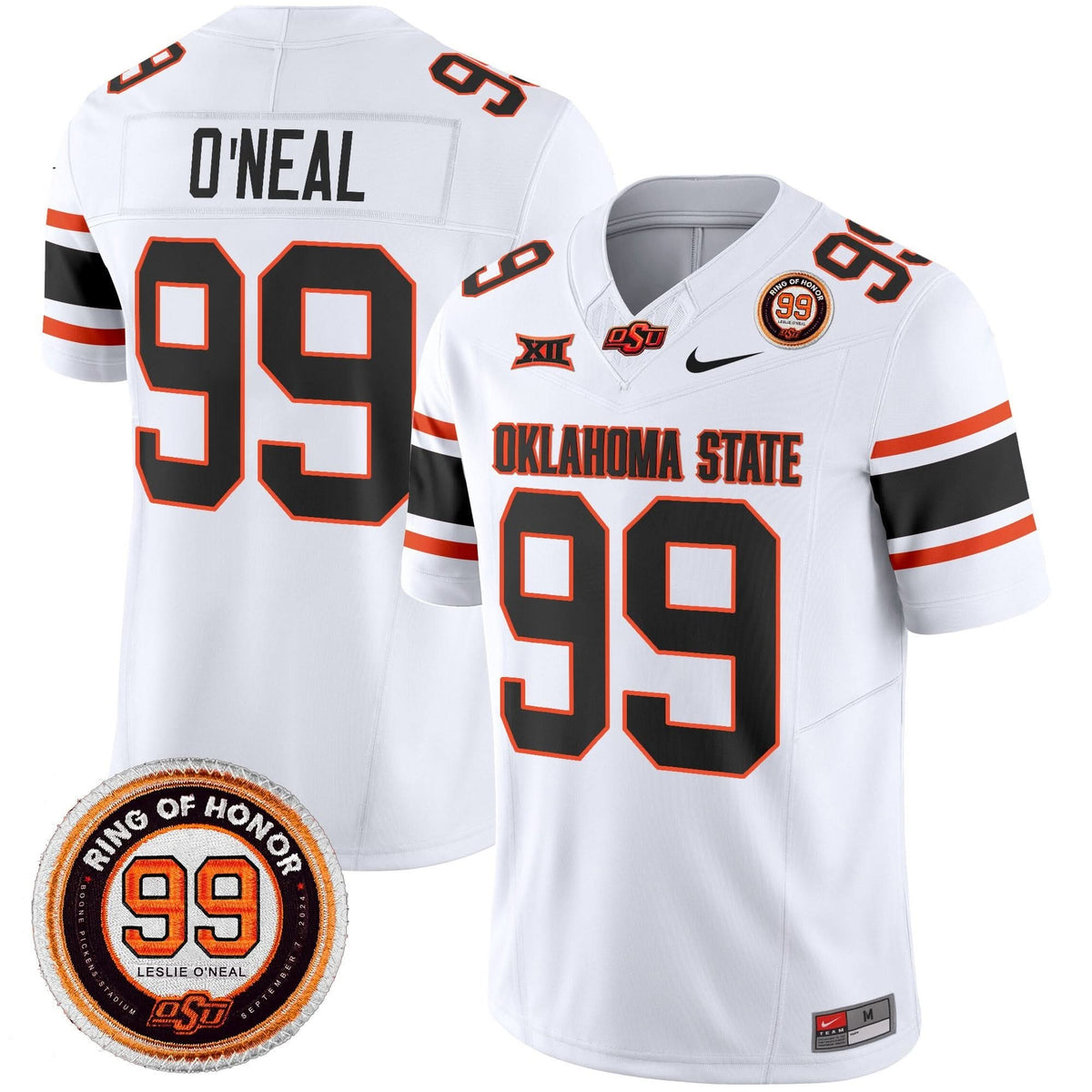 Oklahoma State Cowboys Leslie O'neal Patch Vapor Limited Jersey