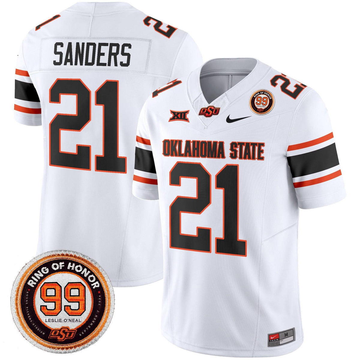 Oklahoma State Cowboys Leslie O'neal Patch Vapor Limited Jersey