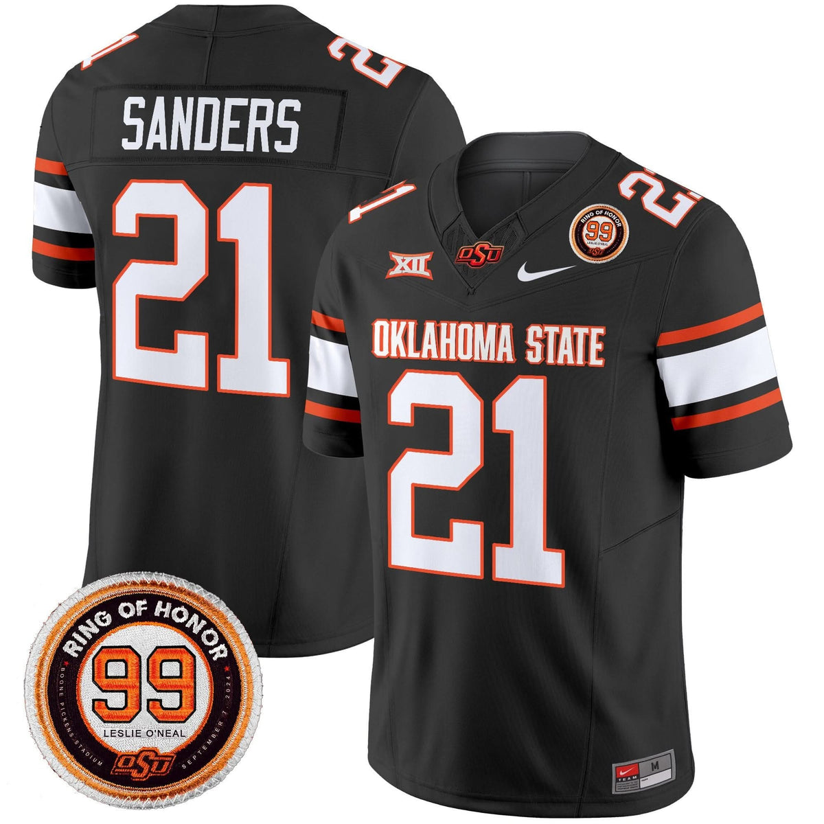 Oklahoma State Cowboys Leslie O'neal Patch Vapor Limited Jersey
