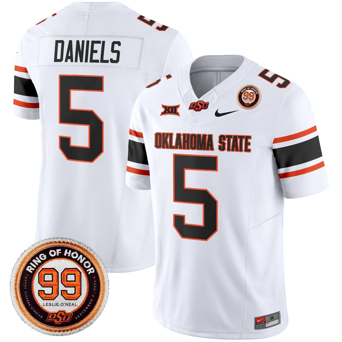 Oklahoma State Cowboys Leslie O'neal Patch Vapor Limited Jersey