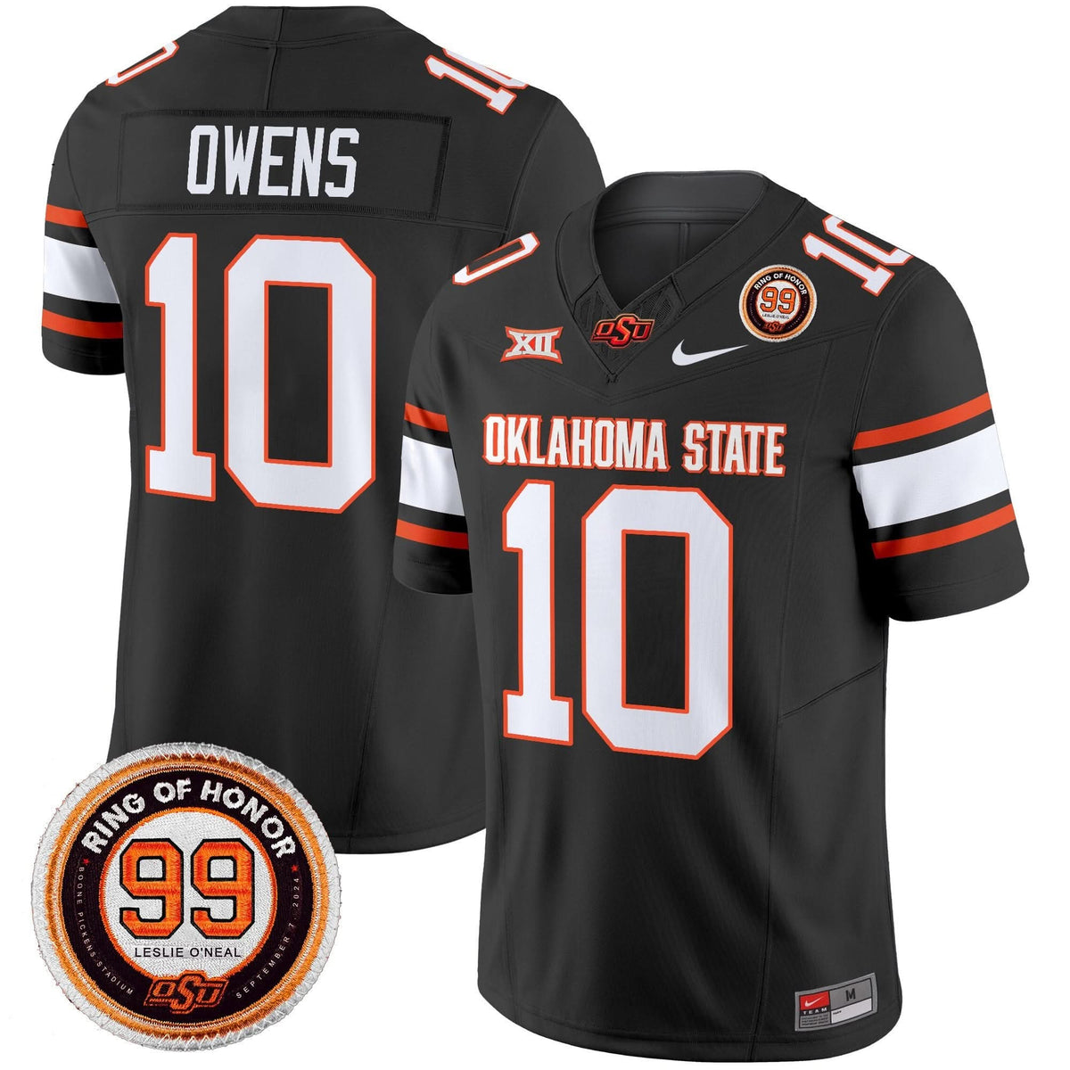 Oklahoma State Cowboys Leslie O'neal Patch Vapor Limited Jersey