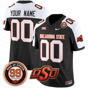 Oklahoma State Cowboys Leslie O'neal Patch Vapor Limited Custom Jersey