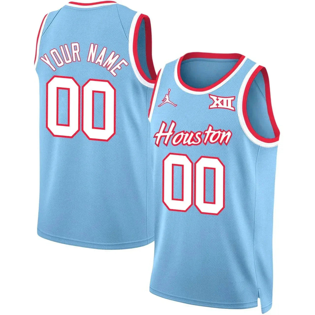 Houston Astros Basketball Custom Jersey - Stitched-Cuztomshoes