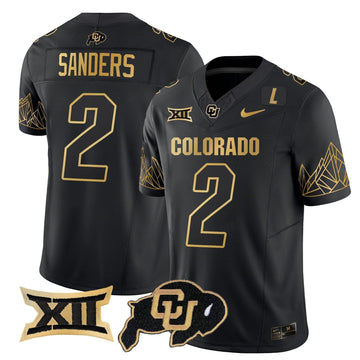 Colorado Buffaloes Big 12 XII Patch Gold Vapor Limited Jersey