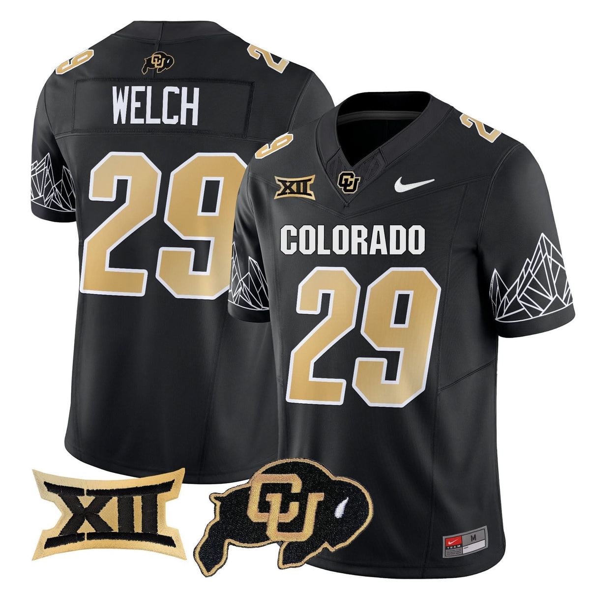 Colorado Buffaloes Vapor Limited Jersey V3 - Big 12 XII Patch