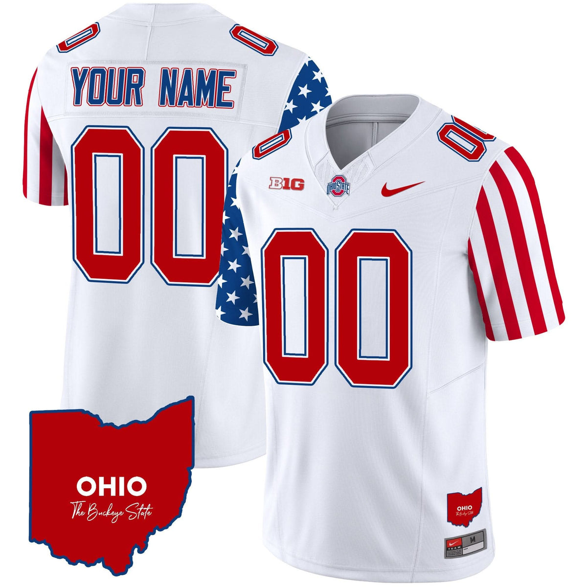 Ohio State Buckeyes American Style Vapor Limited Custom Jersey