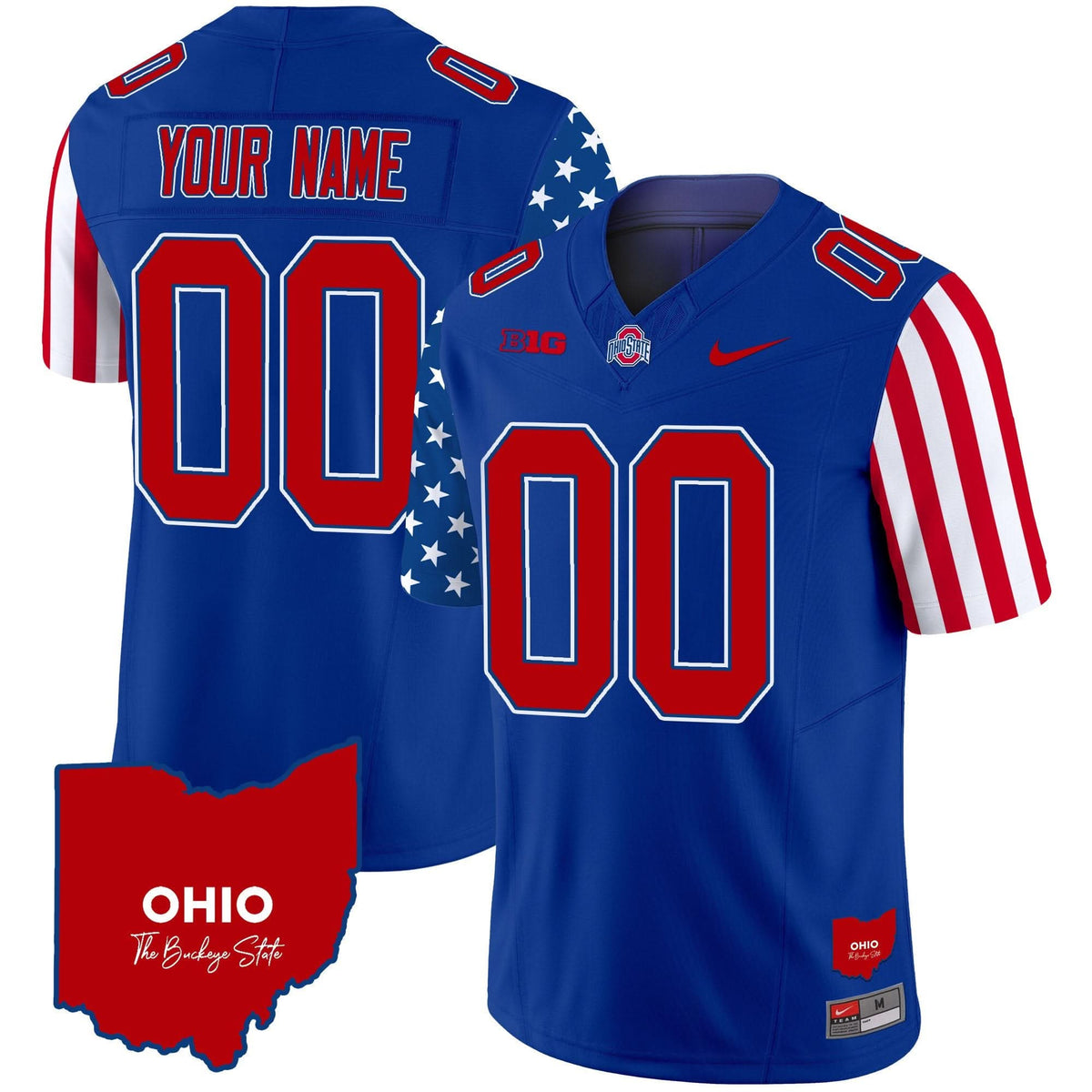 Ohio State Buckeyes American Style Vapor Limited Custom Jersey