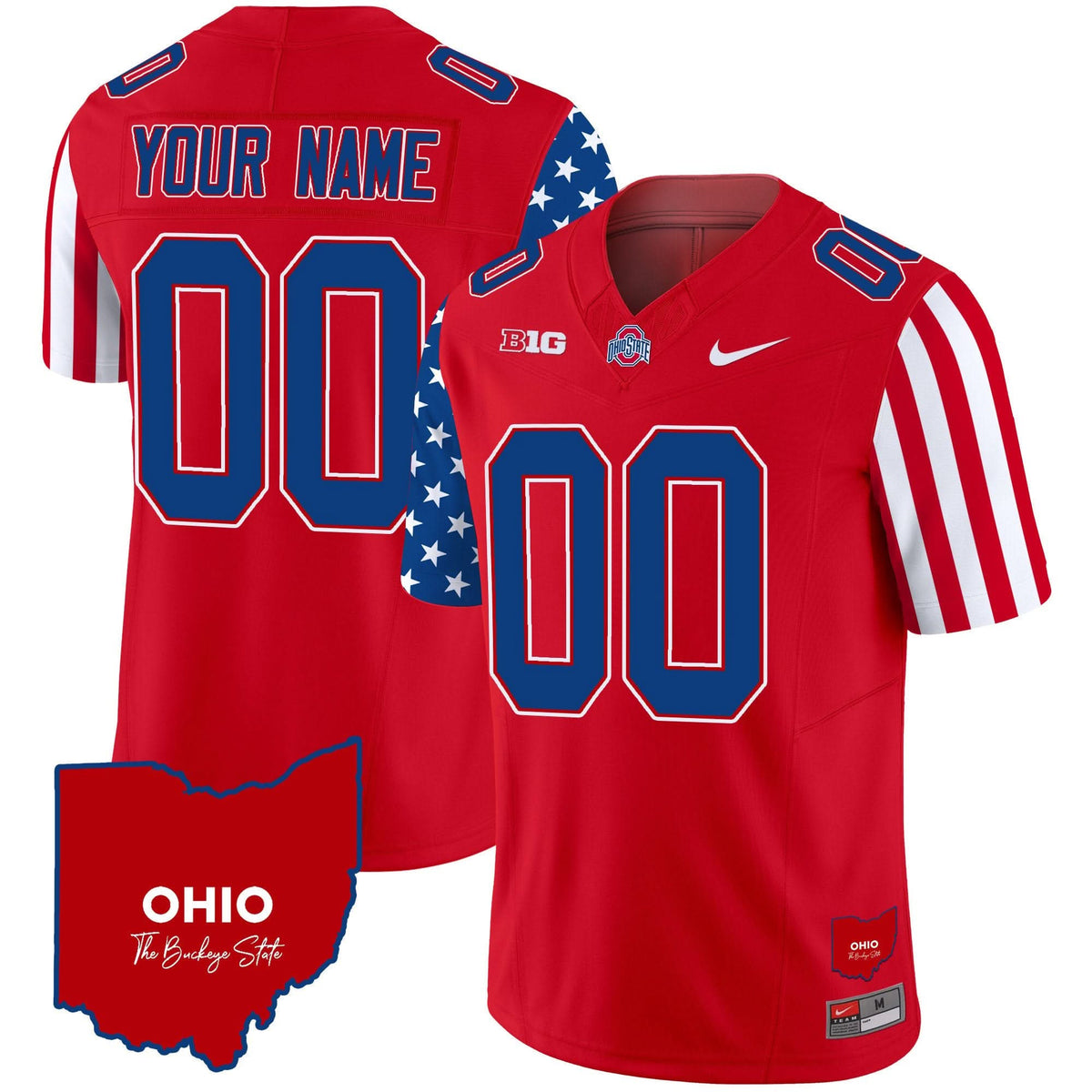 Ohio State Buckeyes American Style Vapor Limited Custom Jersey