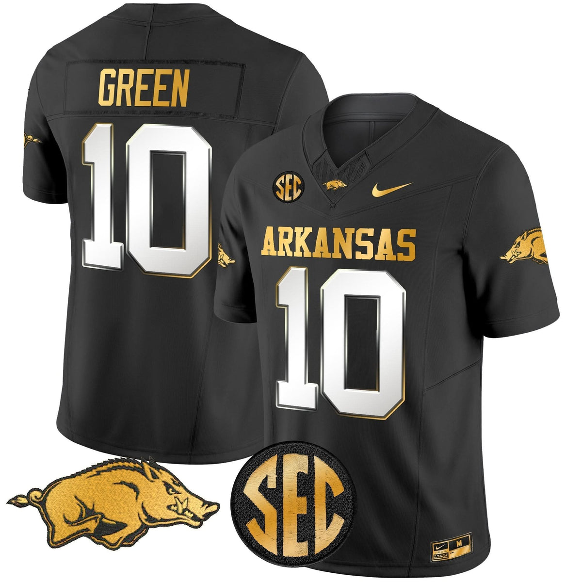 Arkansas Razorbacks Gold Vapor Limited Jersey