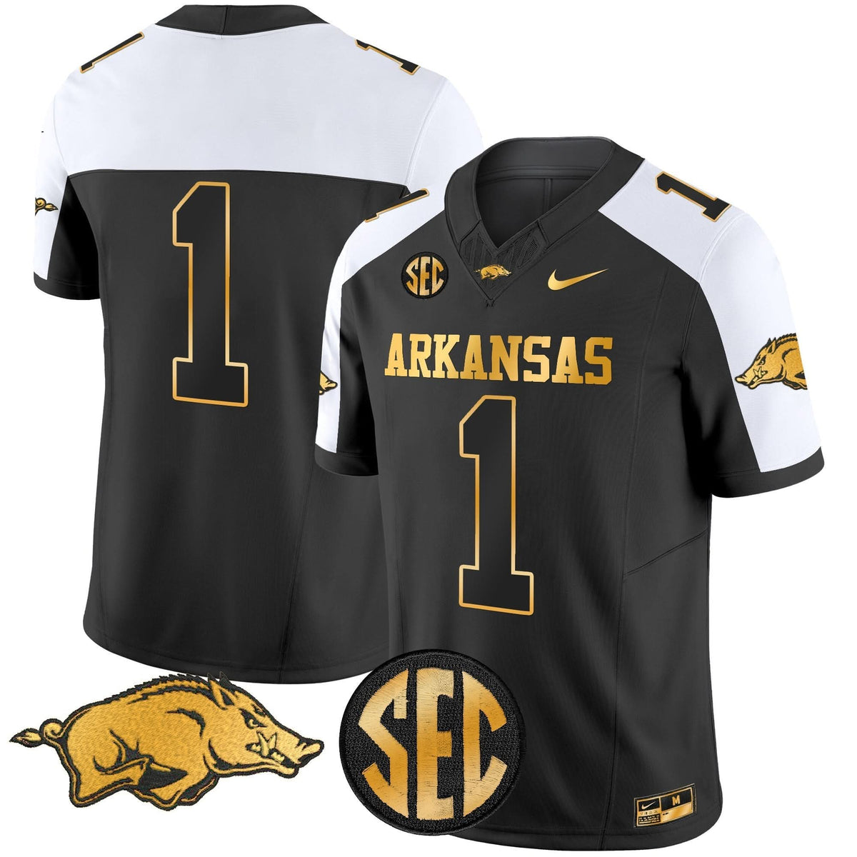 Arkansas Razorbacks Gold Vapor Limited Jersey