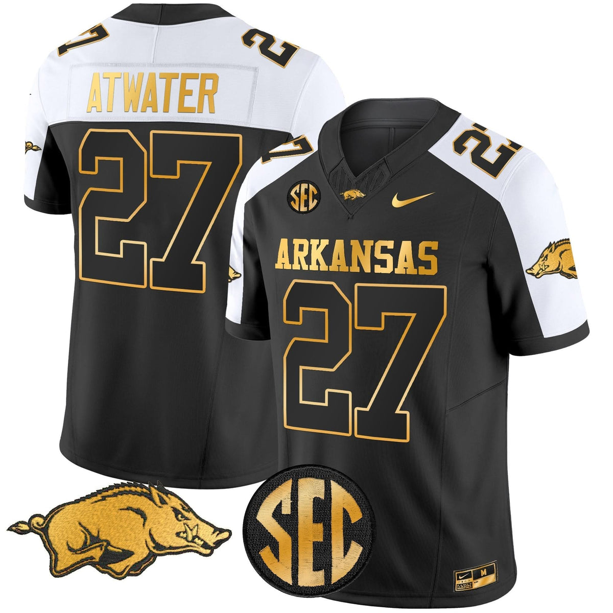 Arkansas Razorbacks Gold Vapor Limited Jersey