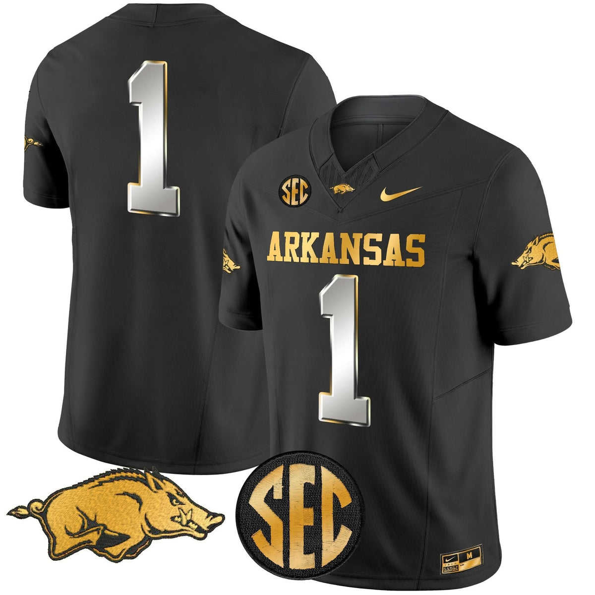 Arkansas Razorbacks Gold Vapor Limited Jersey