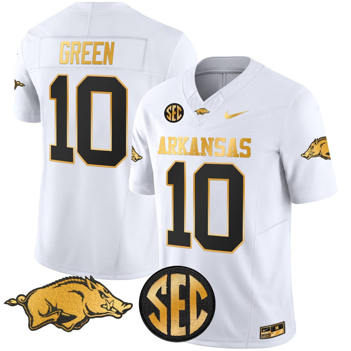 Arkansas Razorbacks Gold Vapor Limited Jersey