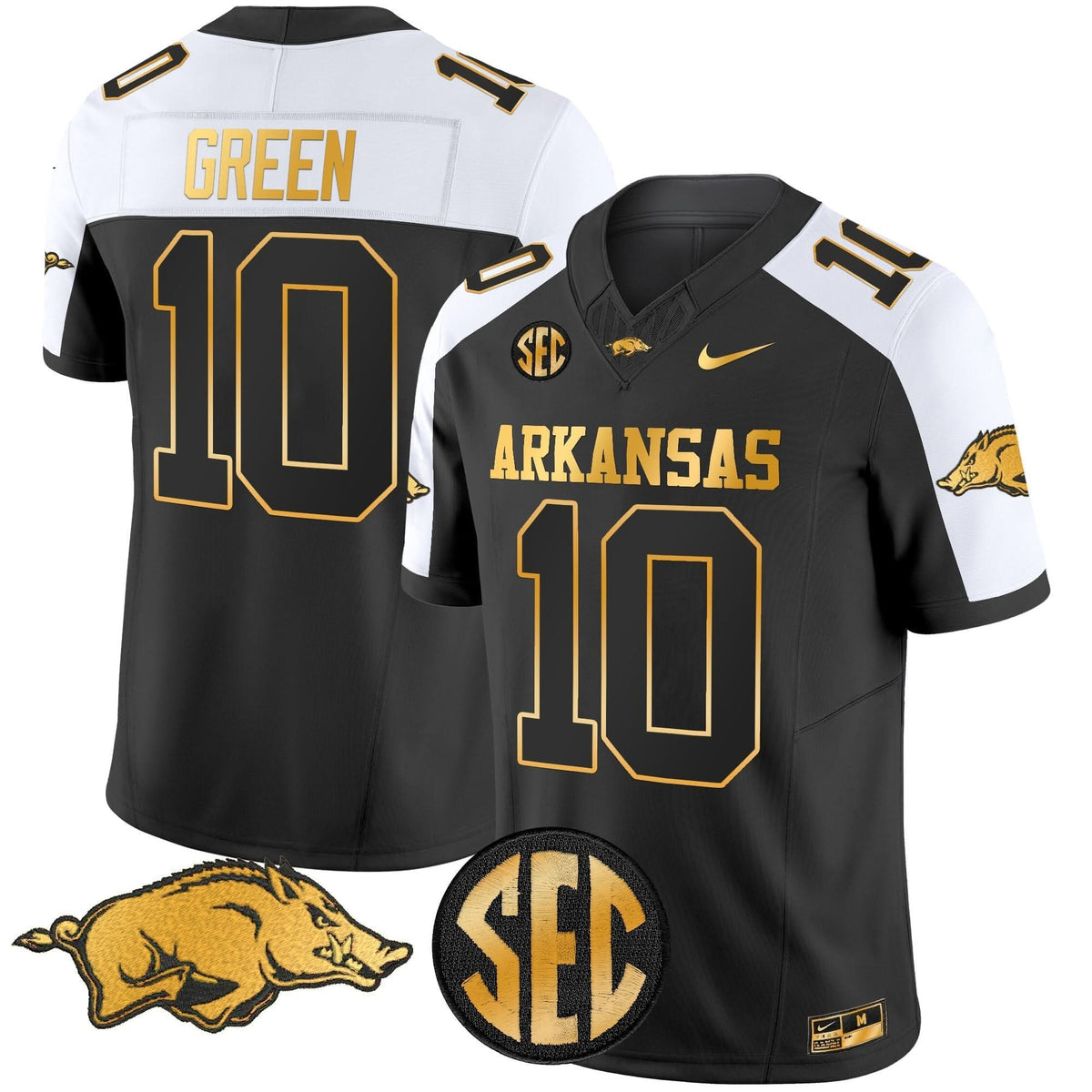 Arkansas Razorbacks Gold Vapor Limited Jersey