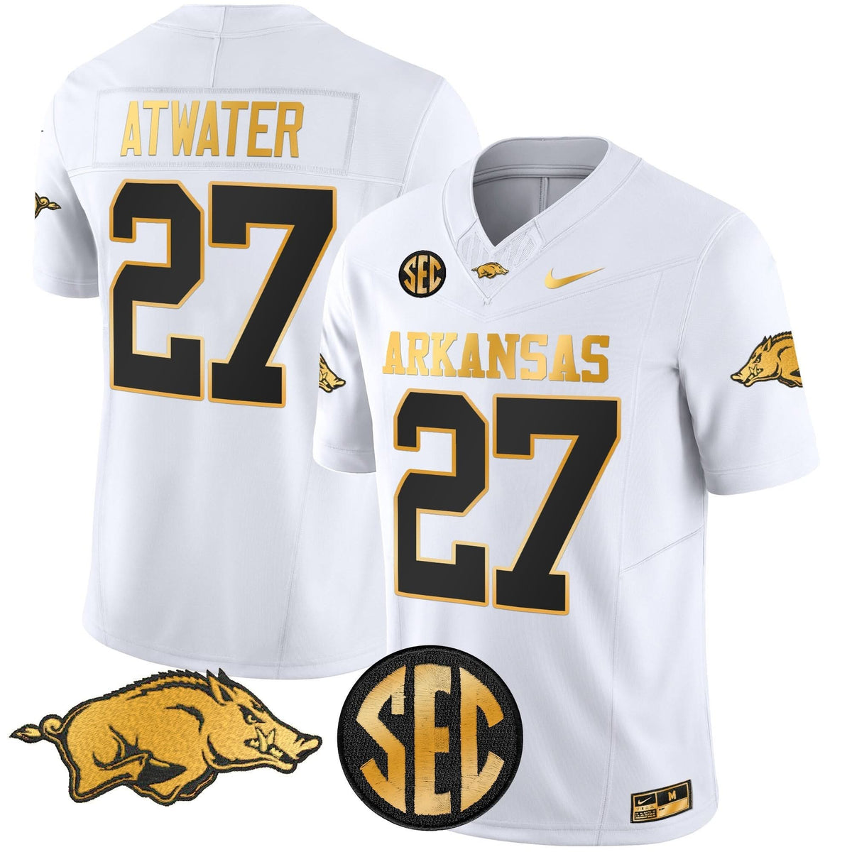 Arkansas Razorbacks Gold Vapor Limited Jersey