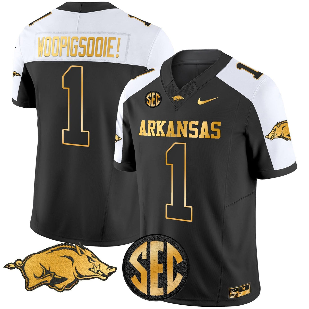 Arkansas Razorbacks Gold Vapor Limited Jersey
