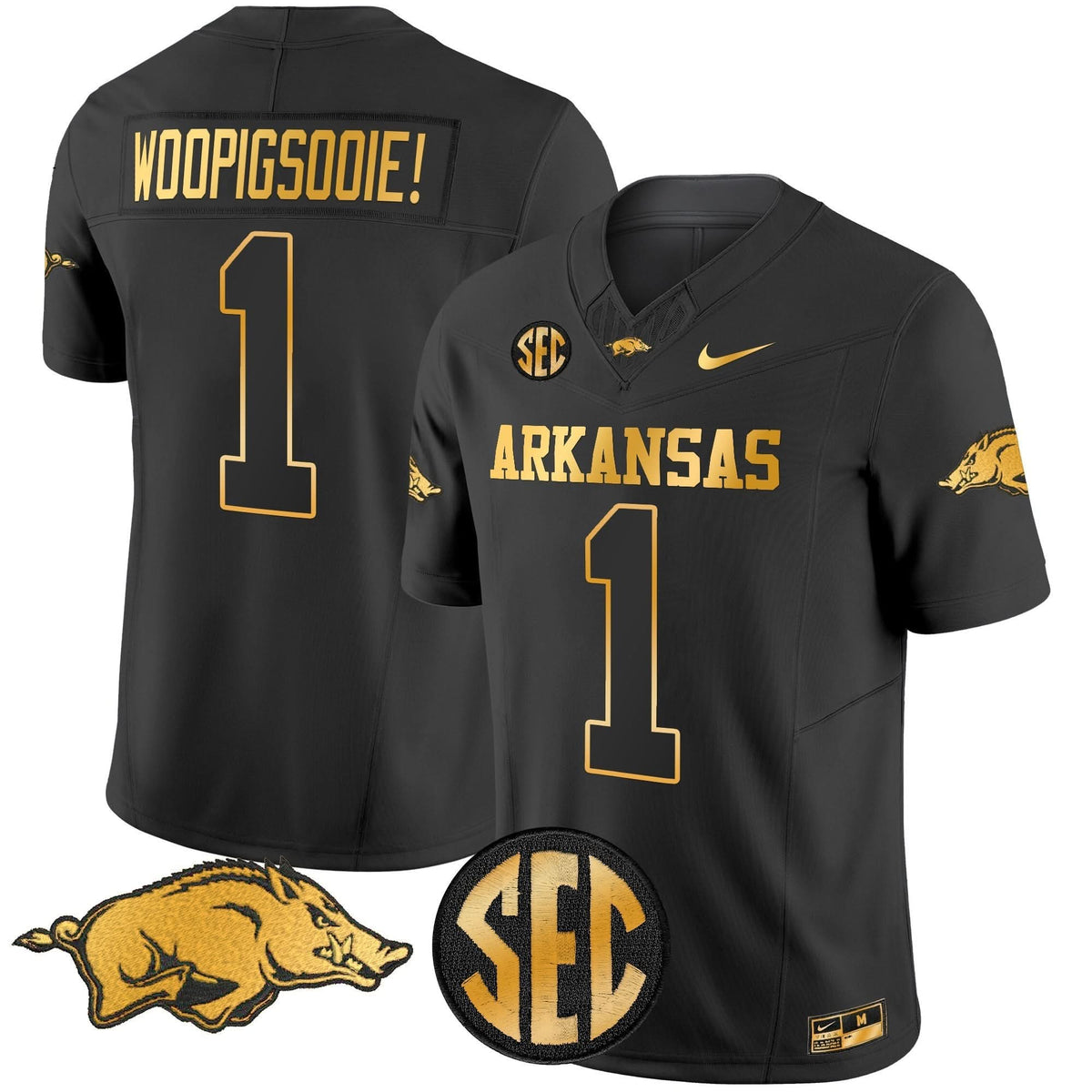 Arkansas Razorbacks Gold Vapor Limited Jersey
