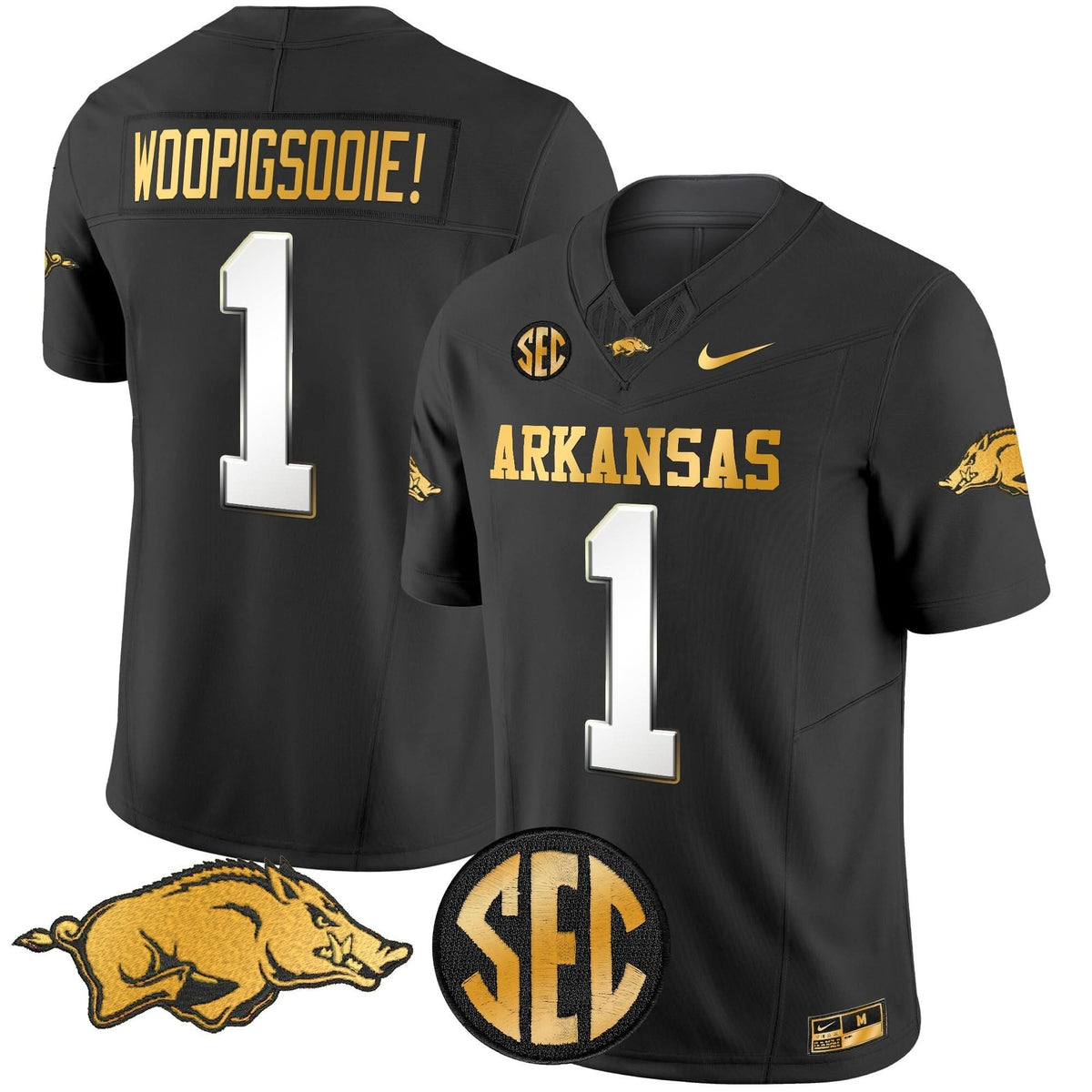Arkansas Razorbacks Gold Vapor Limited Jersey