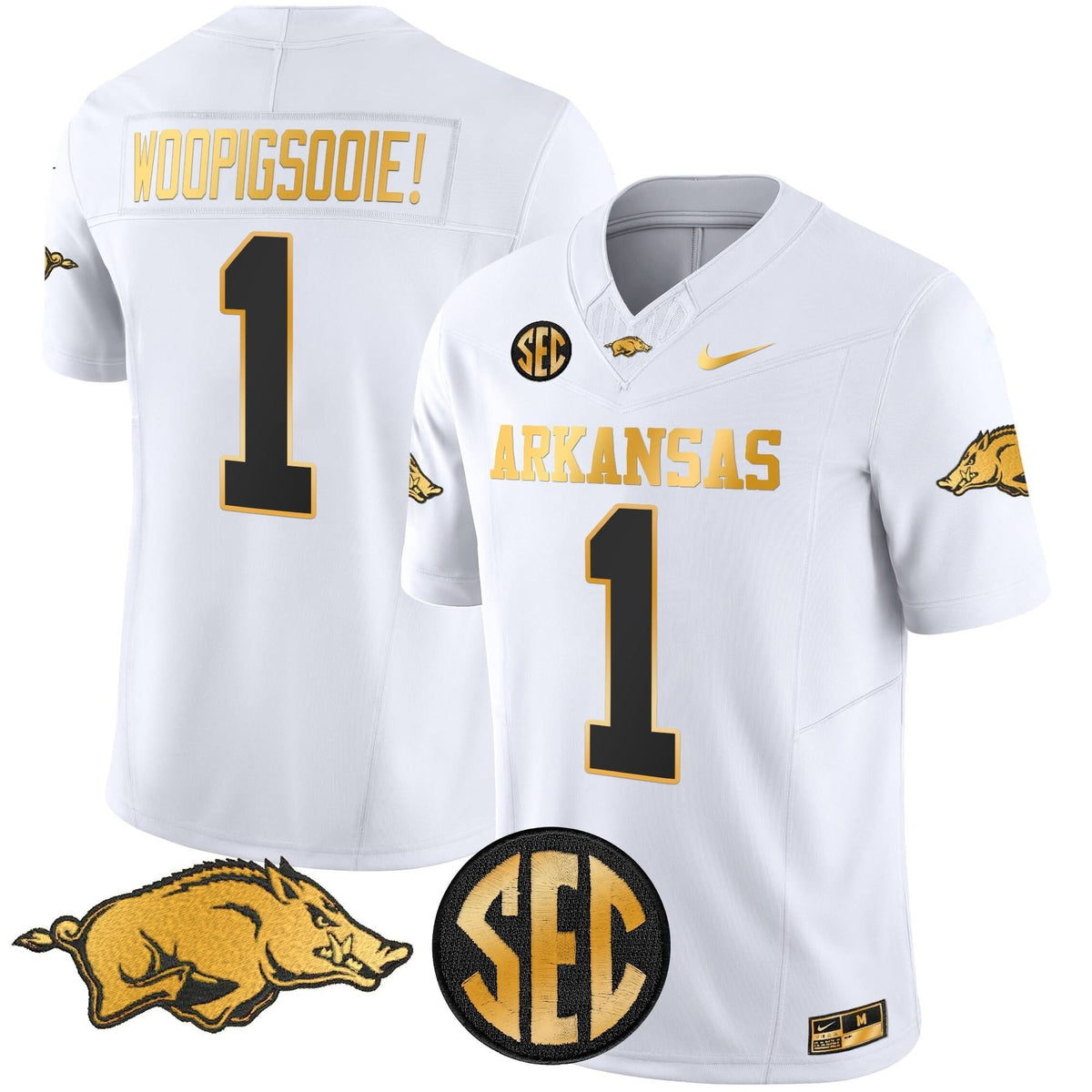 Arkansas Razorbacks Gold Vapor Limited Jersey