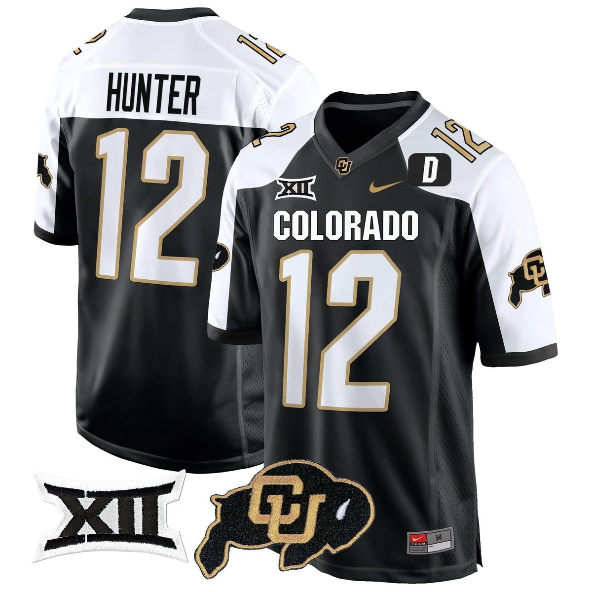 Colorado Buffaloes Big 12 XII Patch Game Jersey V2
