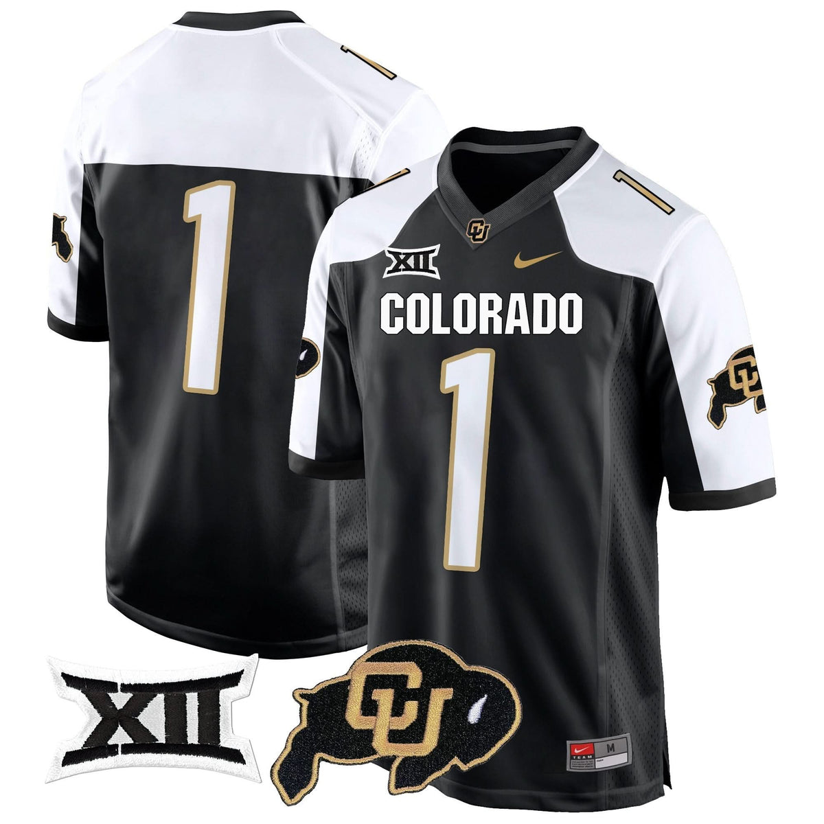 Colorado Buffaloes Big 12 XII Patch Game Jersey V2
