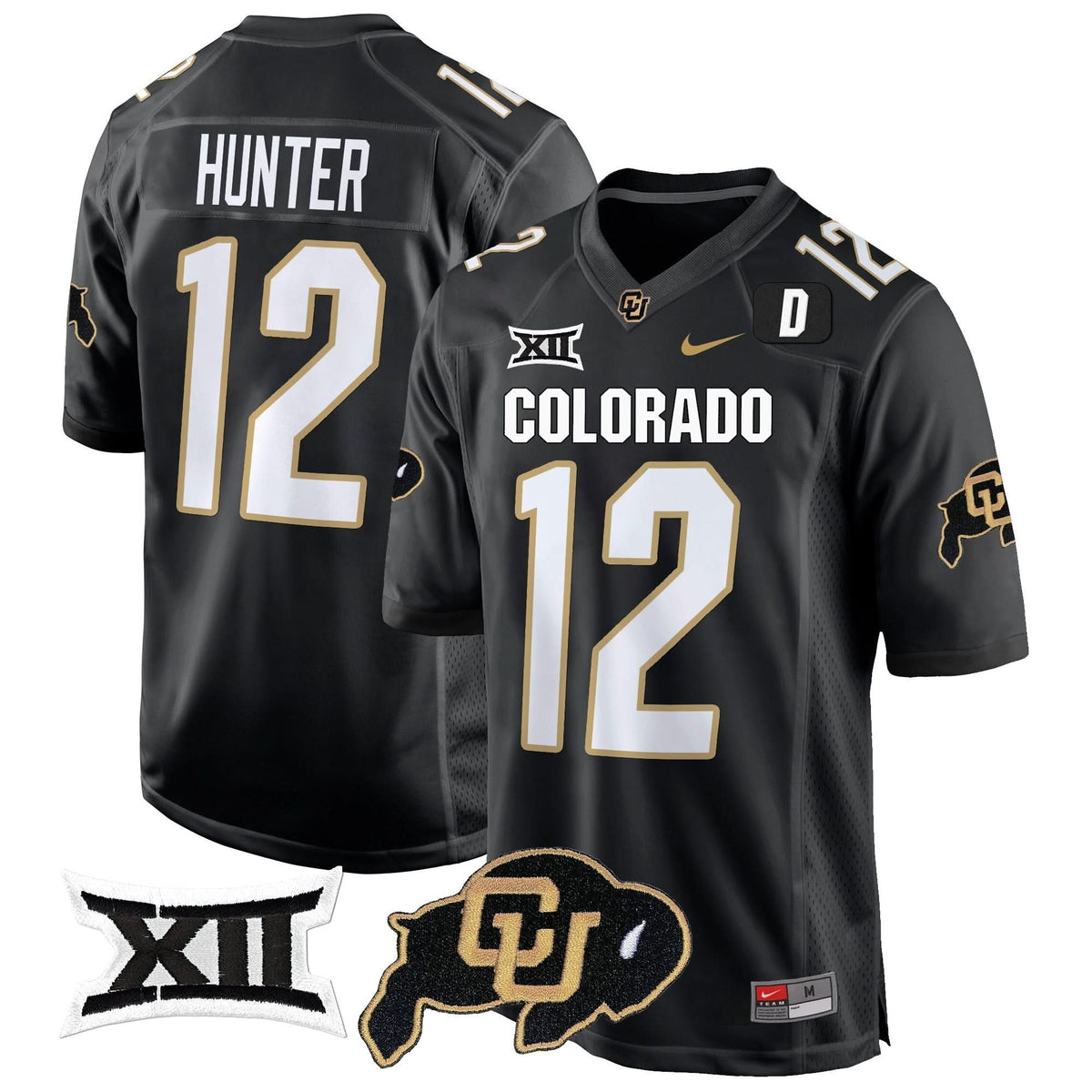 Colorado Buffaloes Big 12 XII Patch Game Jersey V2