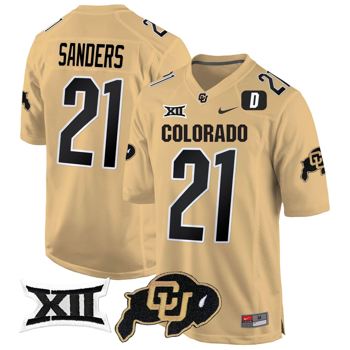 Colorado Buffaloes Big 12 XII Patch Game Jersey V2