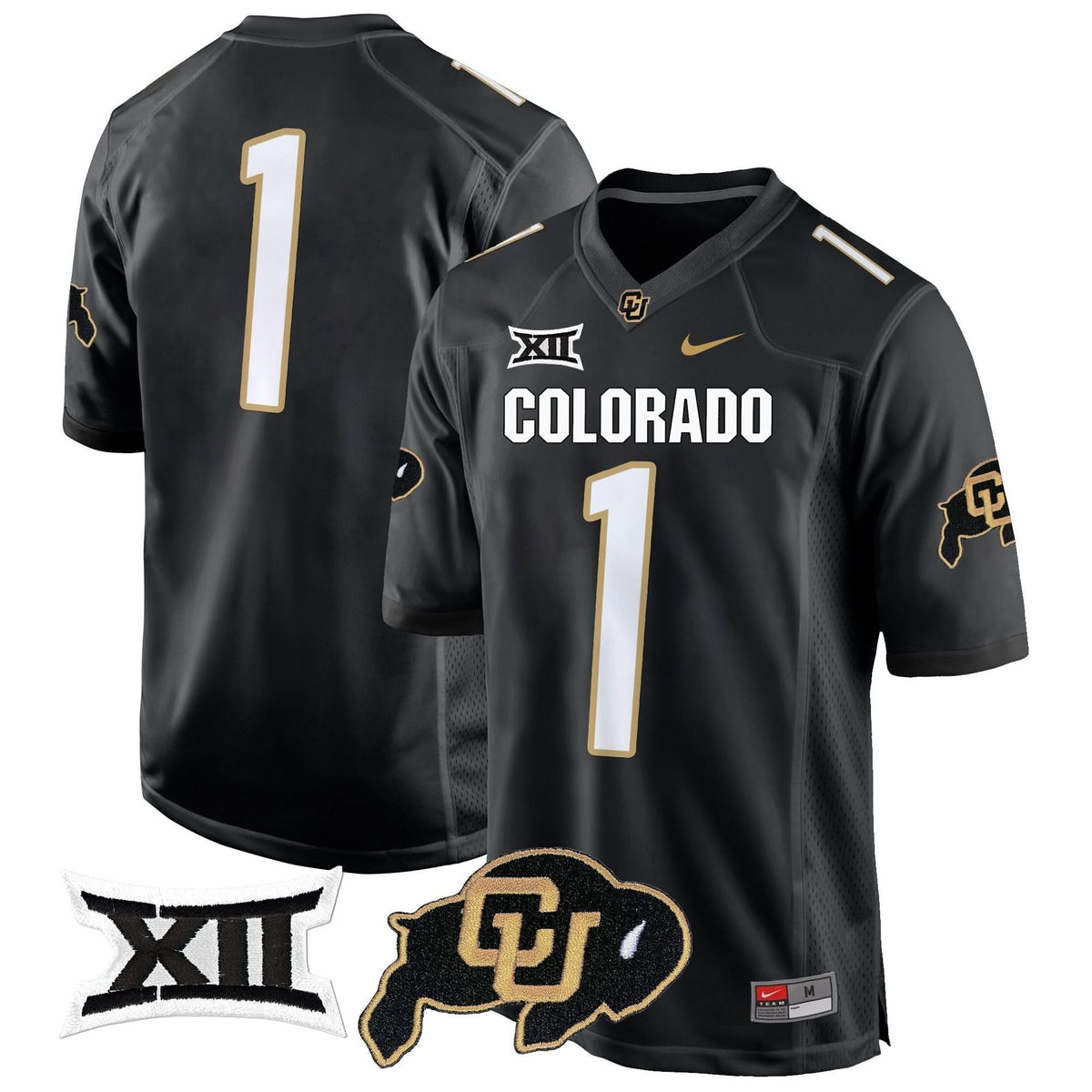 Colorado Buffaloes Big 12 XII Patch Game Jersey V2