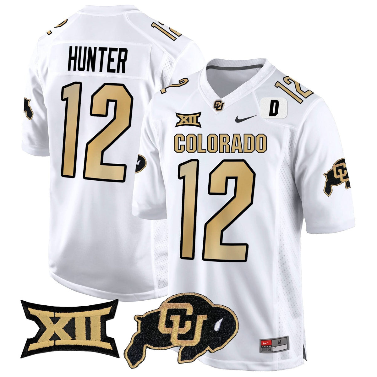 Colorado Buffaloes Big 12 XII Patch Game Jersey V2