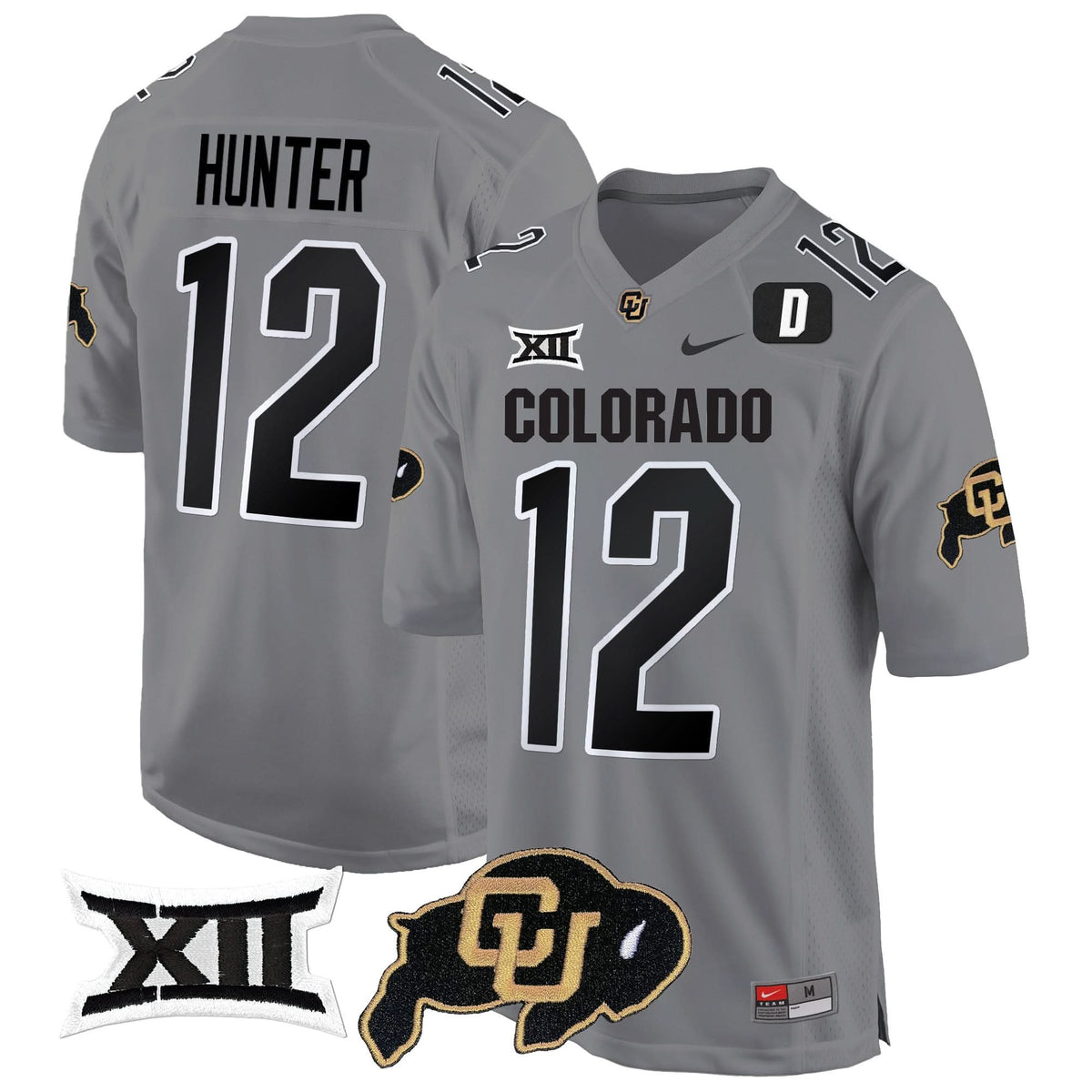 Colorado Buffaloes Big 12 XII Patch Game Jersey V2