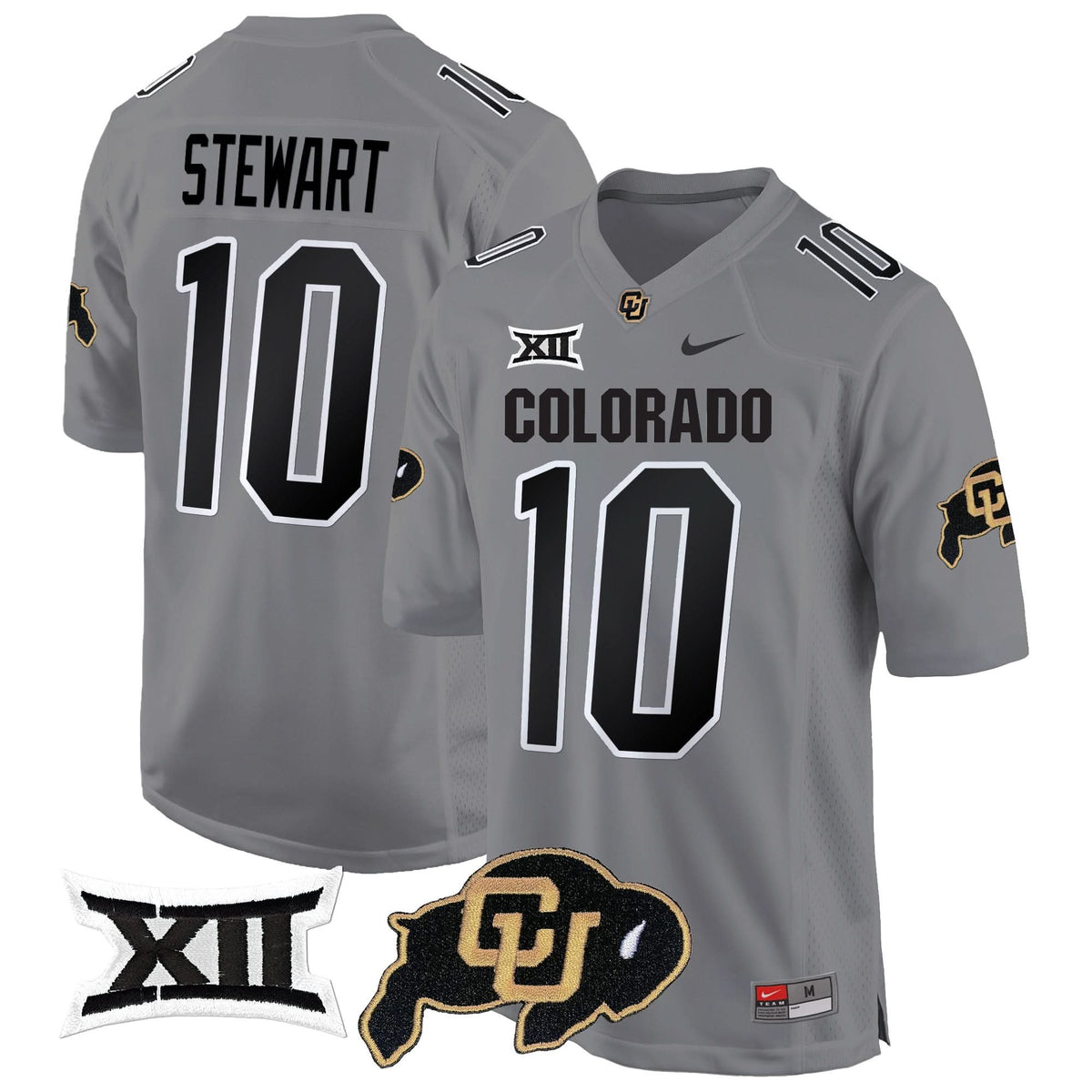 Colorado Buffaloes Big 12 XII Patch Game Jersey V2