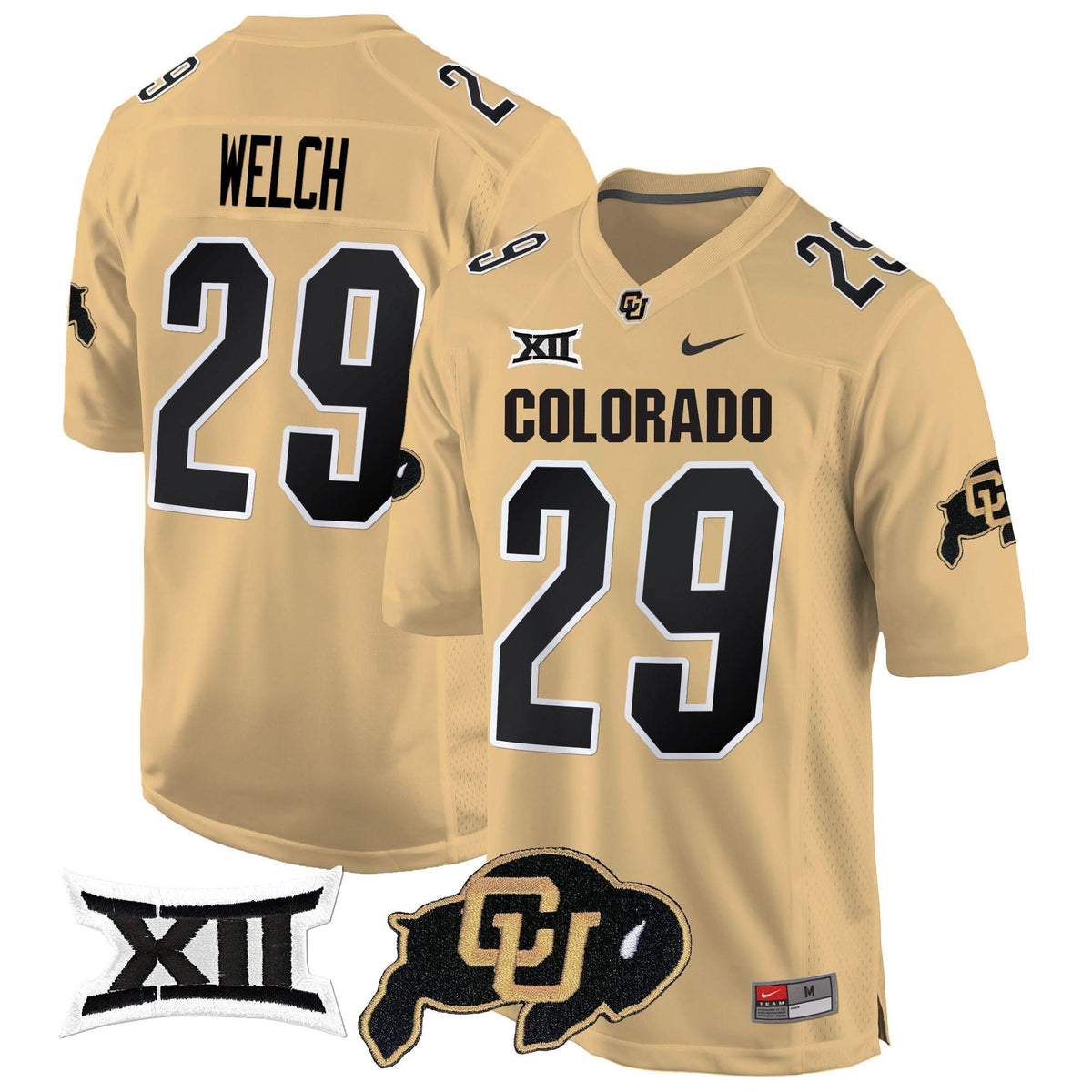 Colorado Buffaloes Big 12 XII Patch Game Jersey V2