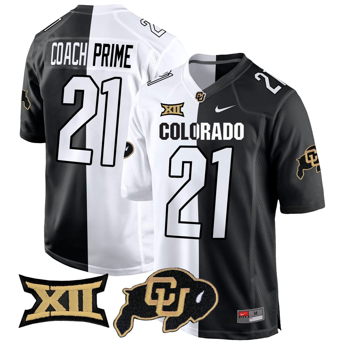 Colorado Buffaloes Big 12 XII Patch Game Jersey V2