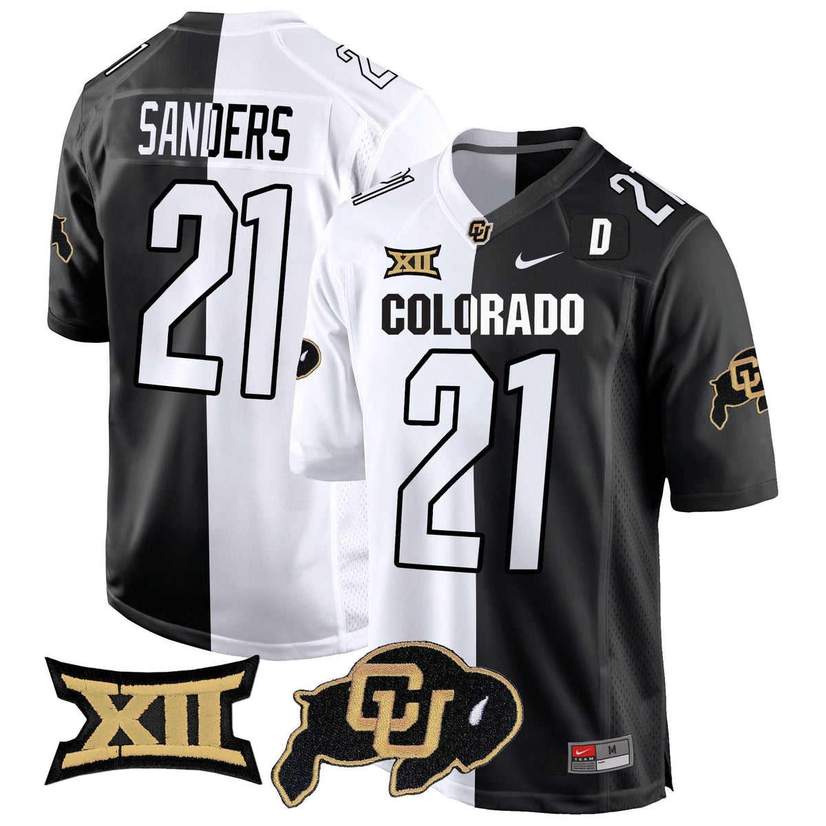 Colorado Buffaloes Big 12 XII Patch Game Jersey V2