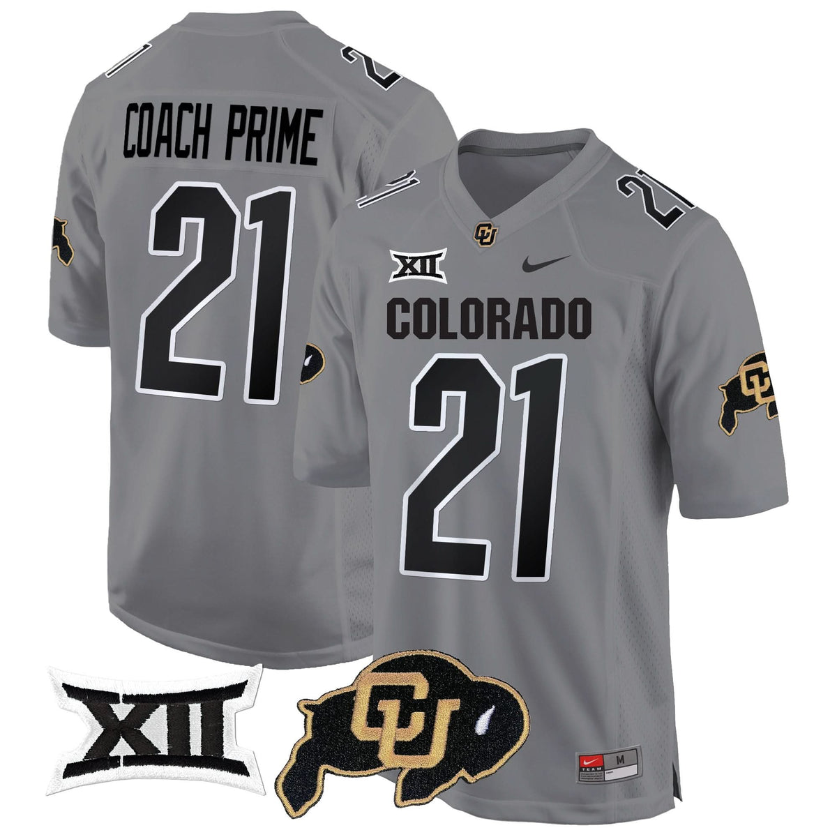Colorado Buffaloes Big 12 XII Patch Game Jersey V2