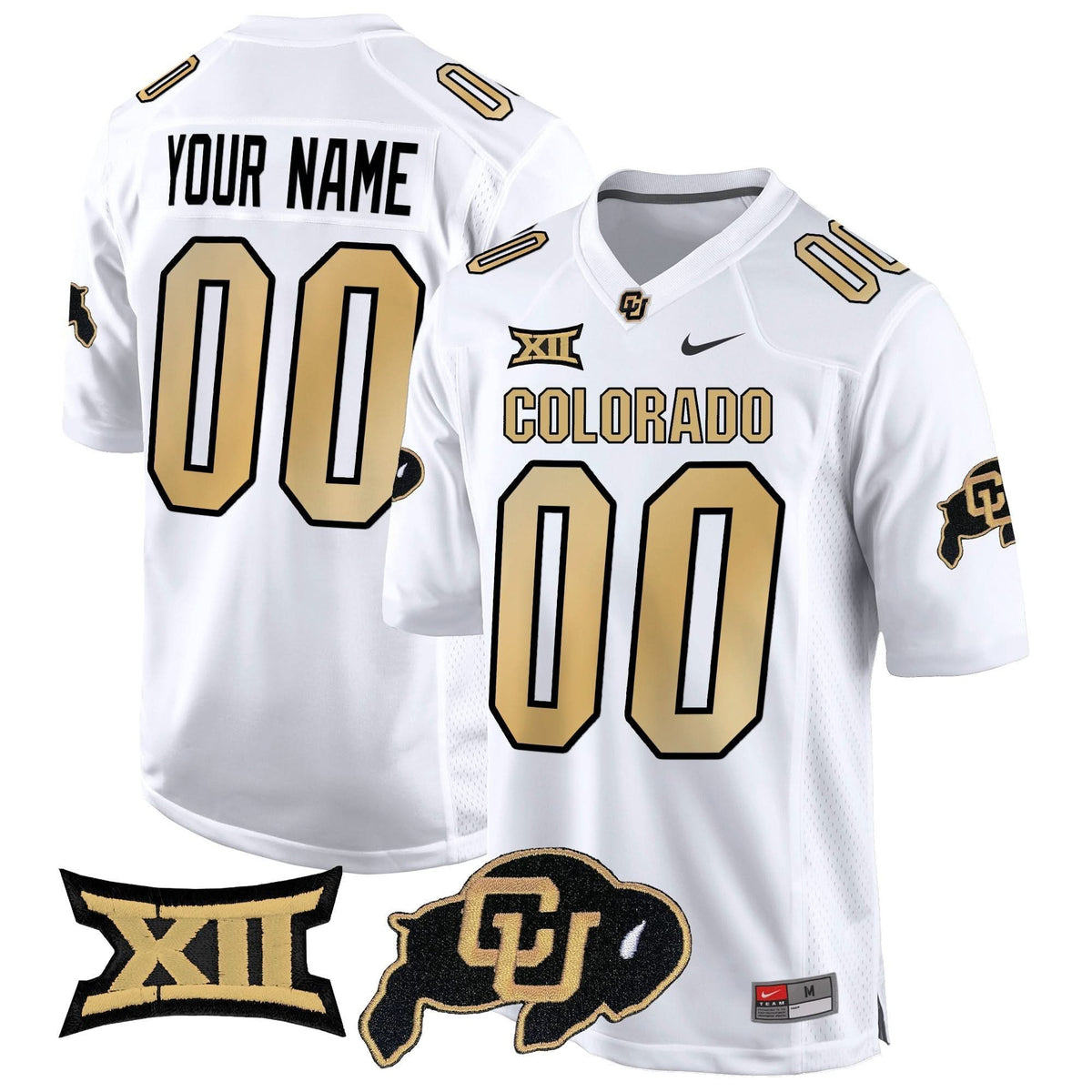 Colorado Buffaloes Big 12 XII Patch Game Custom Jersey V2