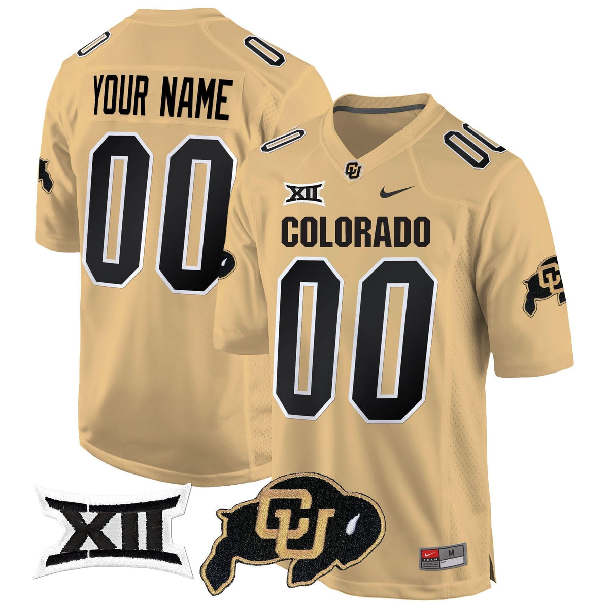 Colorado Buffaloes Big 12 XII Patch Game Custom Jersey V2