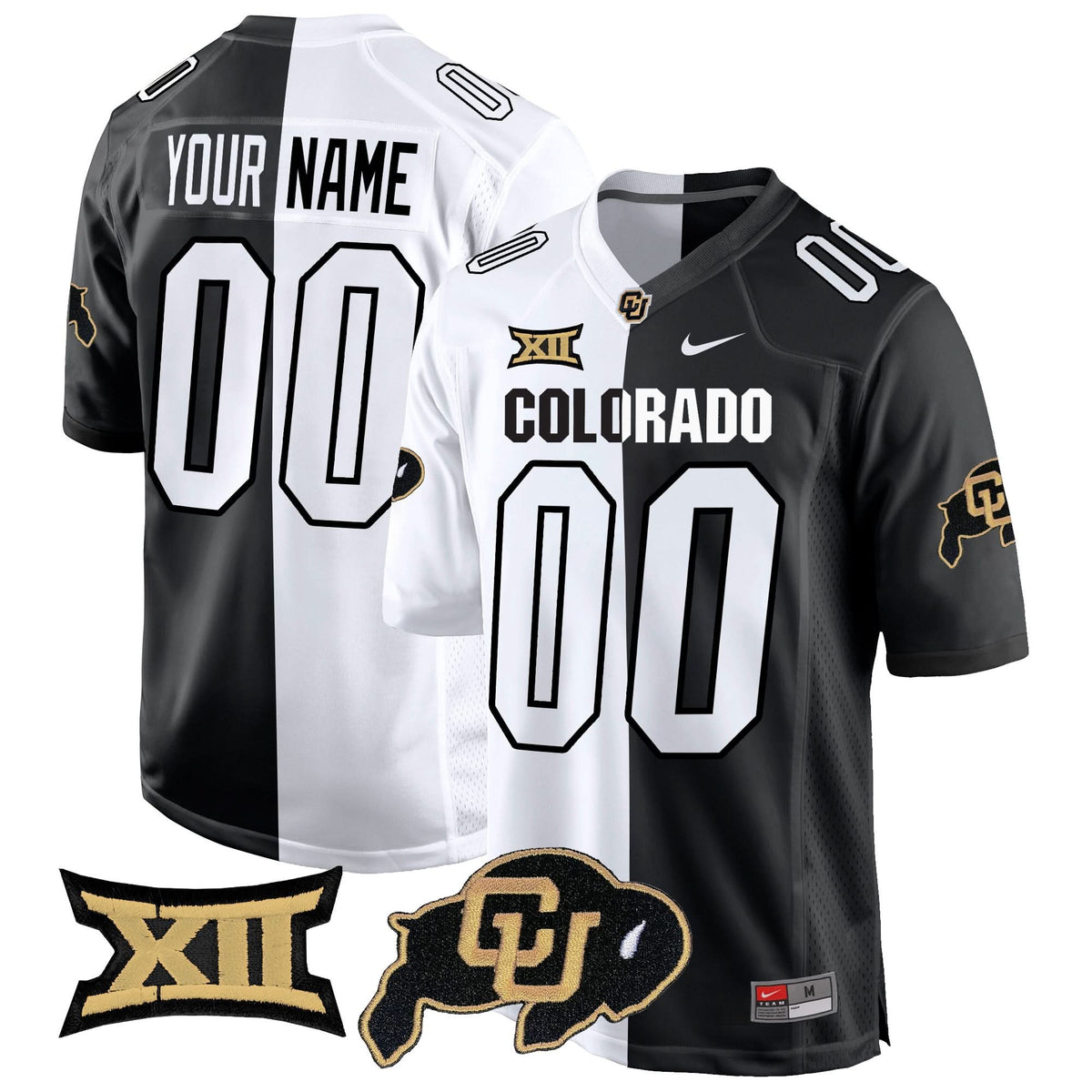 Colorado Buffaloes Big 12 XII Patch Game Custom Jersey V2