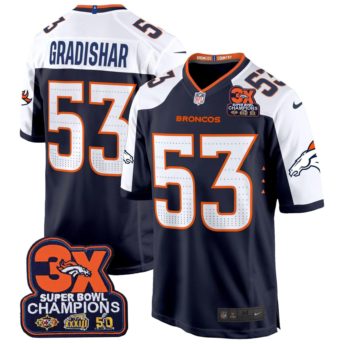 DB 3-Time Champions Patch Game Jersey - Al Stitched-Cuztomshoes
