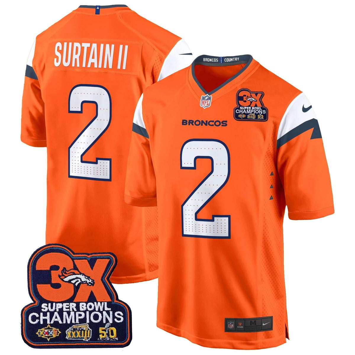 DB 3-Time Champions Patch Game Jersey - Al Stitched-Cuztomshoes