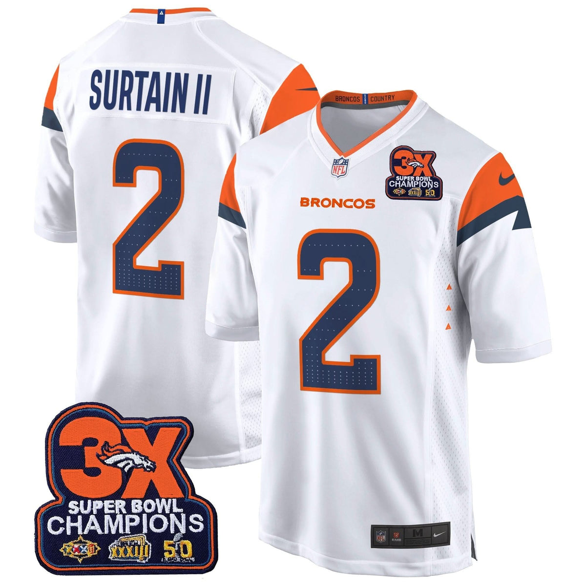 DB 3-Time Champions Patch Game Jersey - Al Stitched-Cuztomshoes