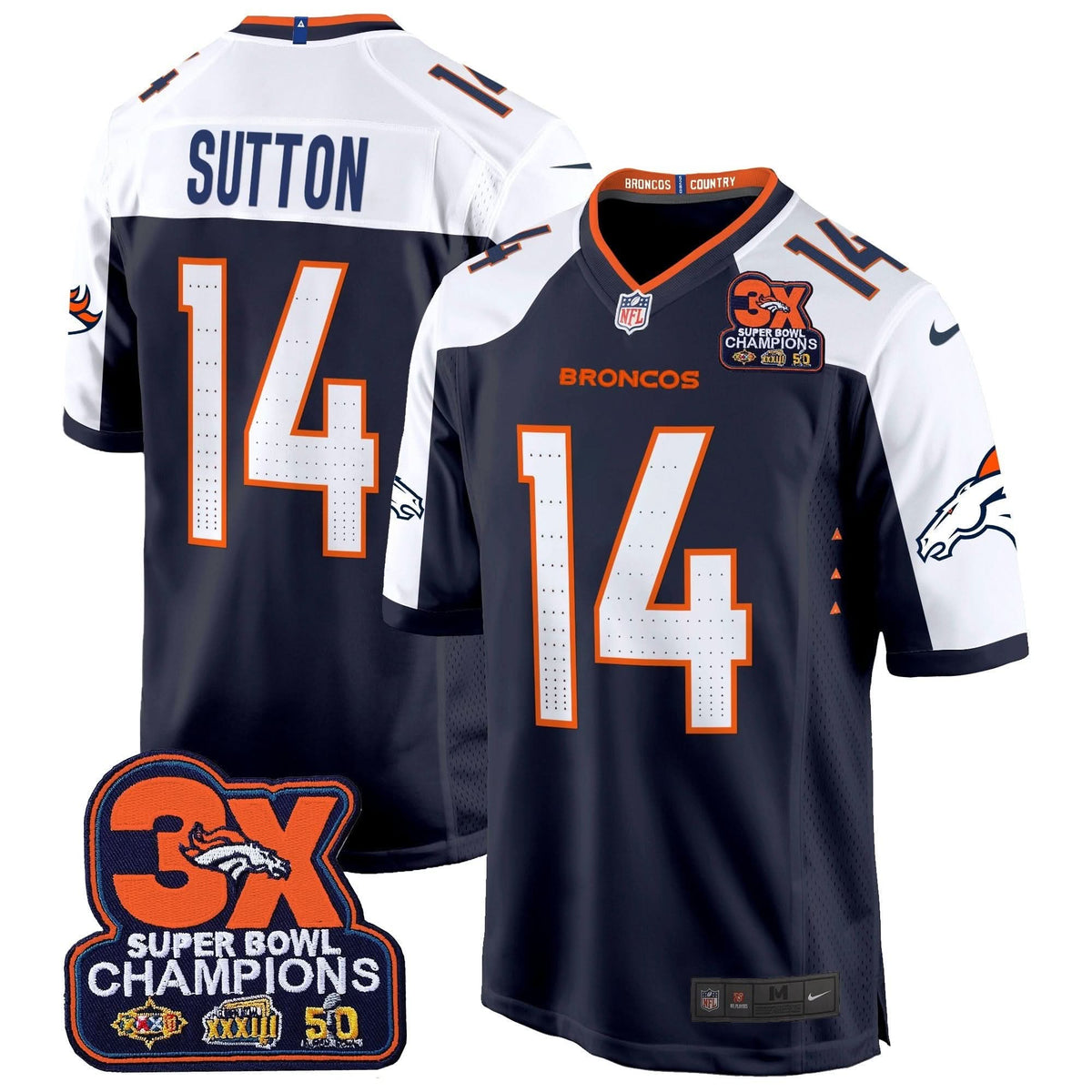 DB 3-Time Champions Patch Game Jersey - Al Stitched-Cuztomshoes