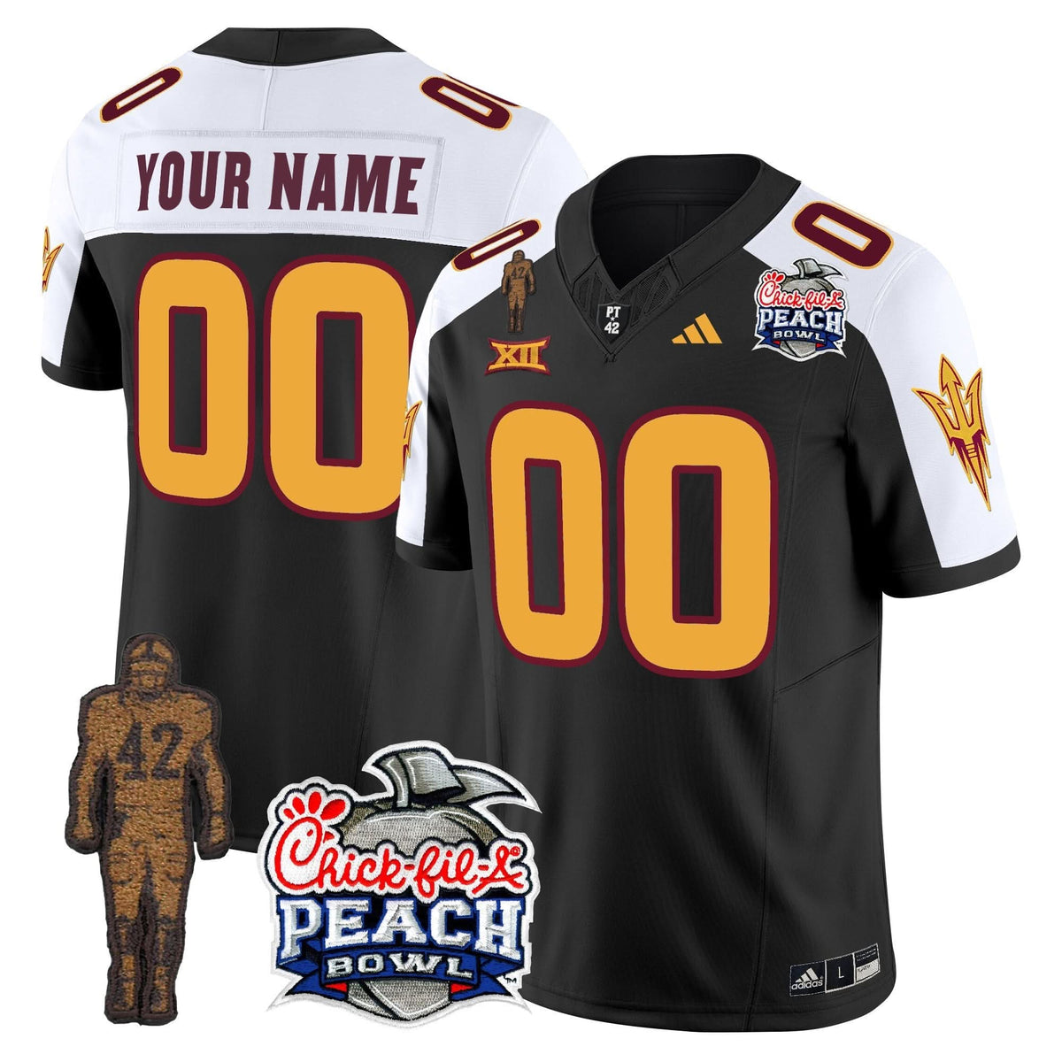 San Diego Padres Pat Tillman & Peach Bowl Patch Vapor Limited Custom Jersey
