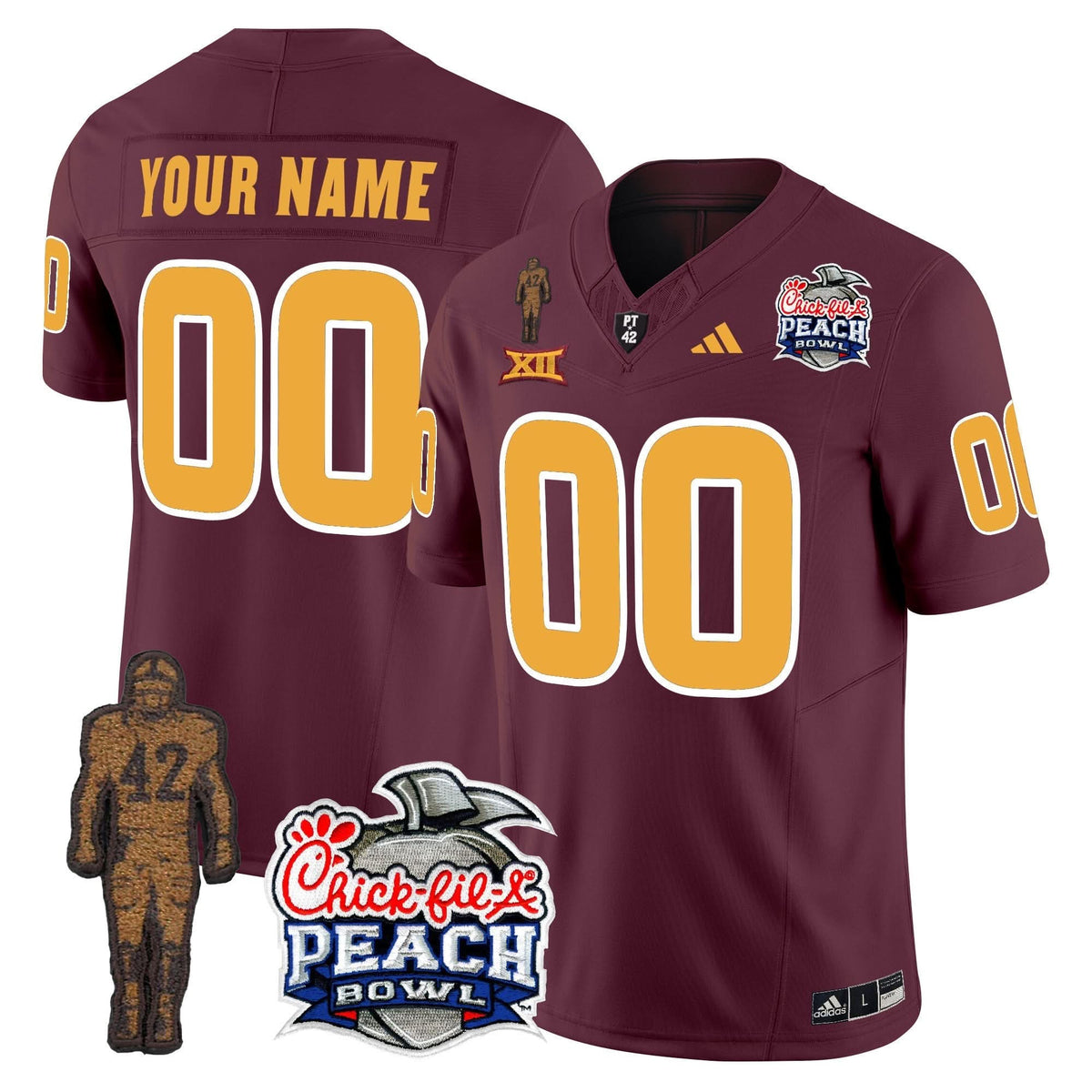 San Diego Padres Pat Tillman & Peach Bowl Patch Vapor Limited Custom Jersey