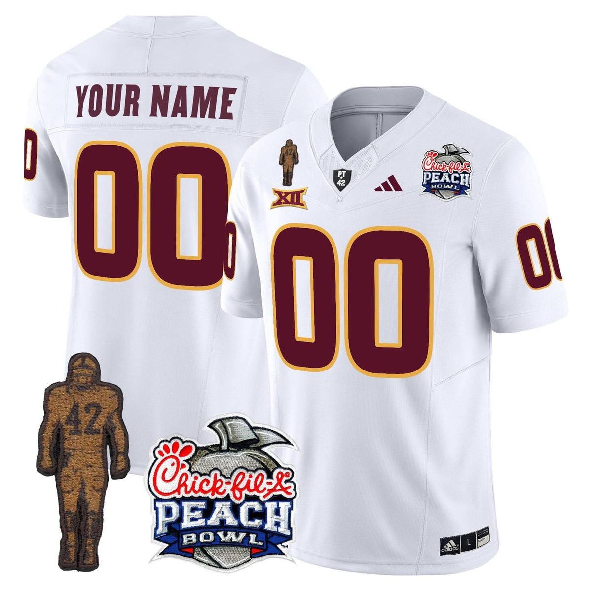 San Diego Padres Pat Tillman & Peach Bowl Patch Vapor Limited Custom Jersey