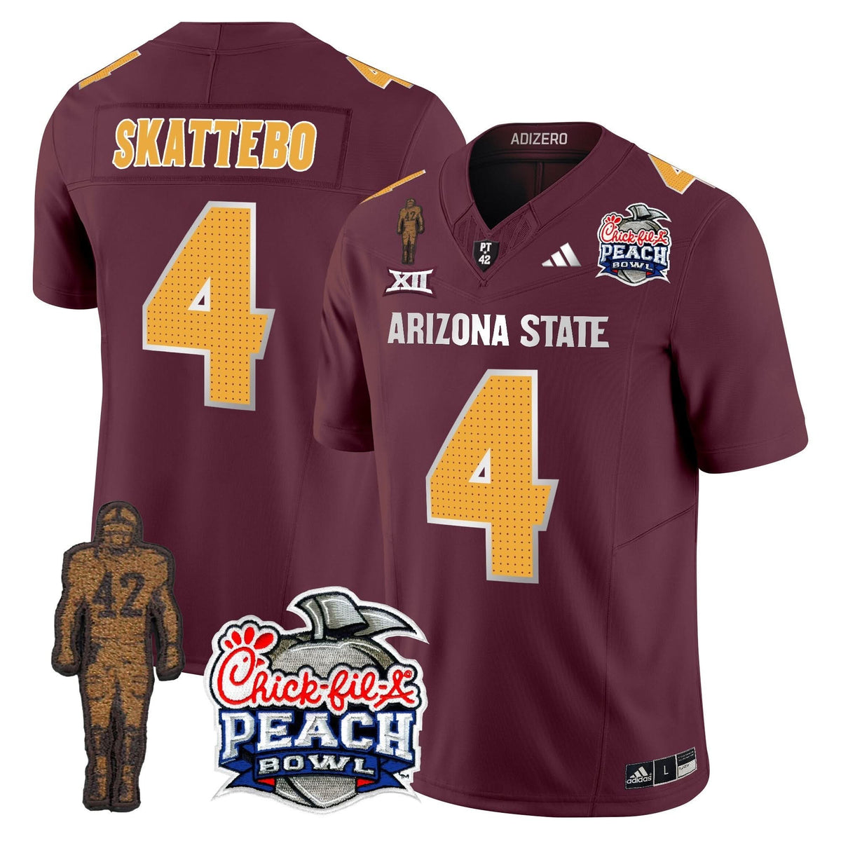 San Diego Padres Pat Tillman & Peach Bowl Patch Vapor Limited Jersey V2