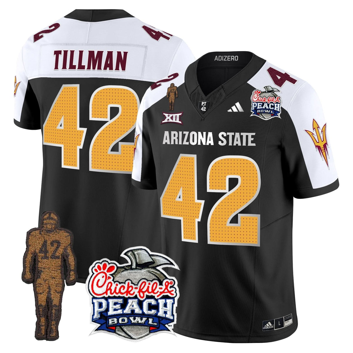 San Diego Padres Pat Tillman & Peach Bowl Patch Vapor Limited Jersey V2