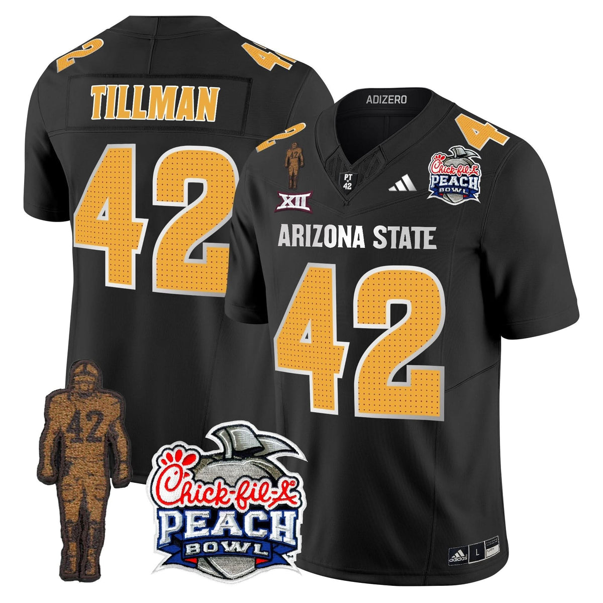 San Diego Padres Pat Tillman & Peach Bowl Patch Vapor Limited Jersey V2